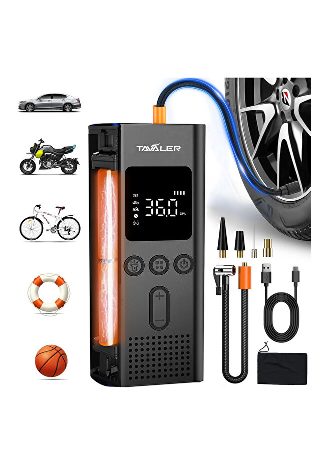 Q3 150psi Bicycle Pump Portable Wireless Digital Inflator with Schrader Presta Valve For Car Motorcy