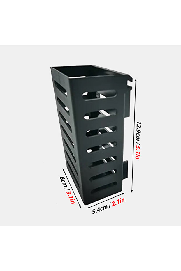 12.9x8x5.4cm black Pet Fish Tank Decorations Aquarium Plant Stand Adsorbable Hydroponic Plant Storag