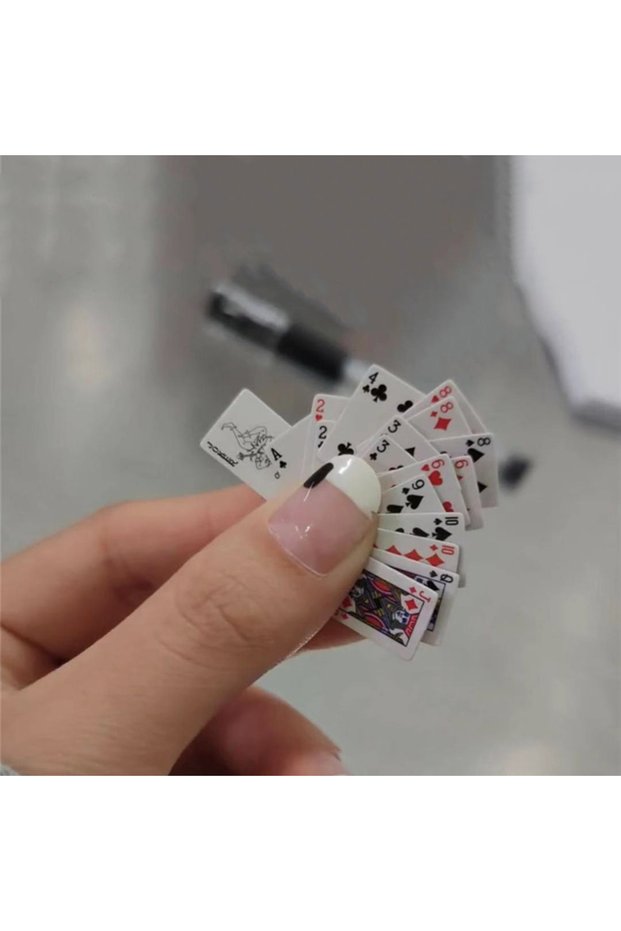 Funny Cute Mini Playing Cards Poker Games Super Small Cards Spoof Gifts Travel Toys Prank Props Doll