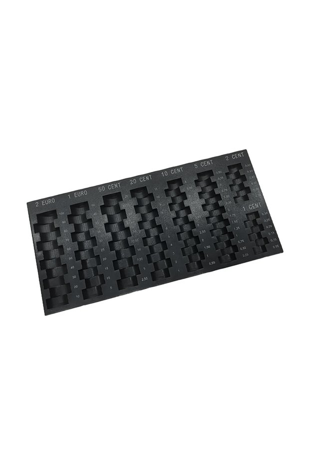 Euro Storage Box Money Organizer Universal Black Money Storage Case Money Tray Gifts Money Dispenser