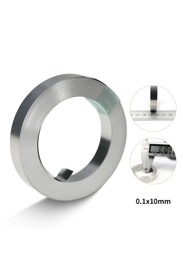 0.1mm x 10mm x 10M 1Roll 10M 18650 Battery Nickel Plated Strip Li-ion Connector 0.1mm 0.12mm 0.15mm