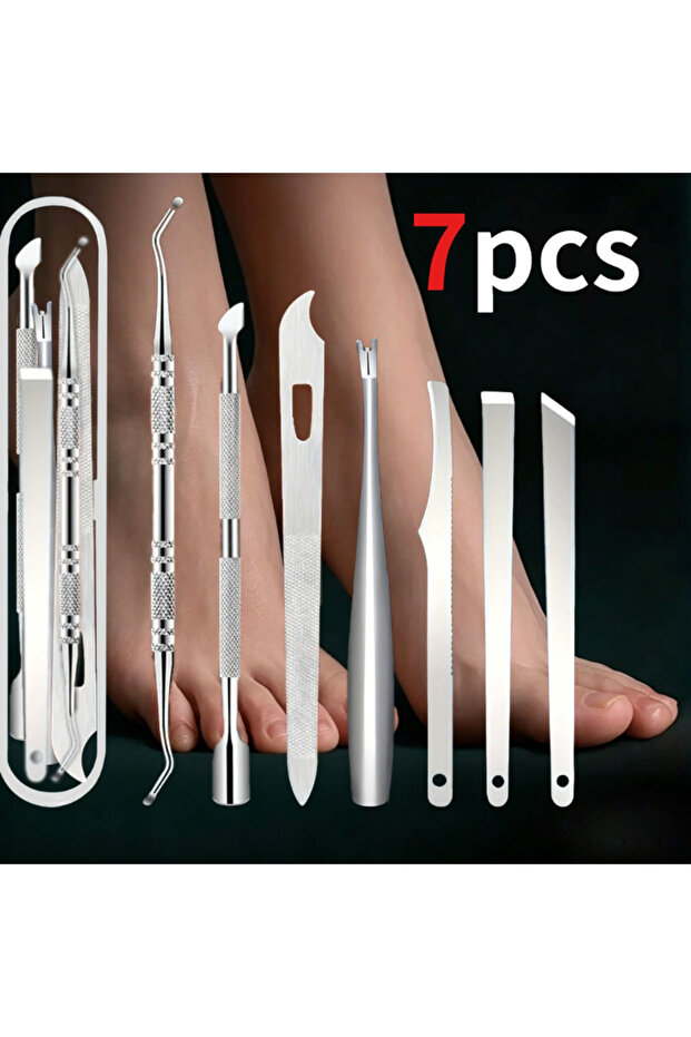 7pcs 7pcs Manicure & Pedicure Kit,foot trimmer set,toe file,nail tool for paronychia,Professional St