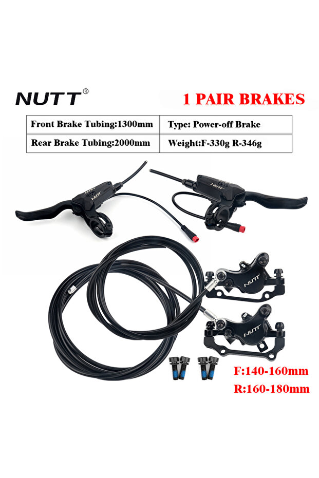 1 PAIR BRAKES NUTT A5-D Electric Scooter Hydraulic Brake For Zero 10X Mini KUGOO G1 Booster ES3 Dual