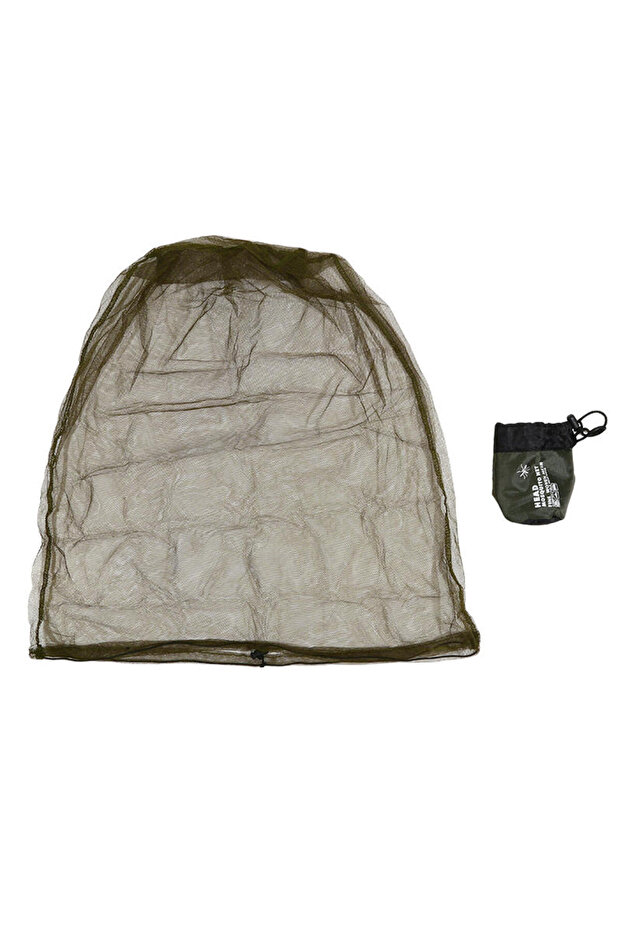 army green Outdoor Fishing Cap Mosquito Head Cover Mesh Net Face Protector Gardening Hat Bee Insect-