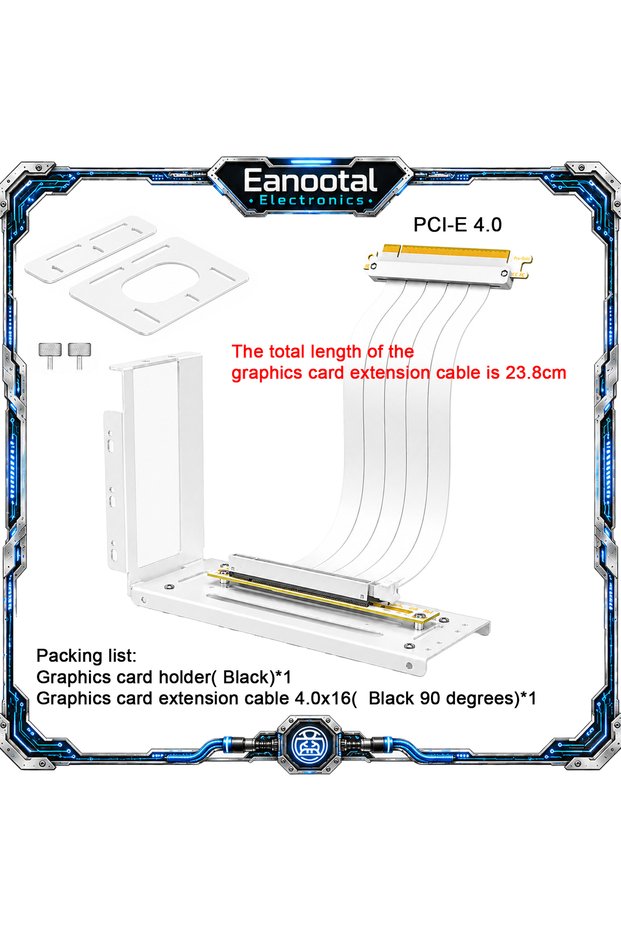 Style 1-6 PCIE4.0 PCIE3.0 16X To 16X Riser Card Graphics Card Extension Cable PCI-E Slot Extender Fl
