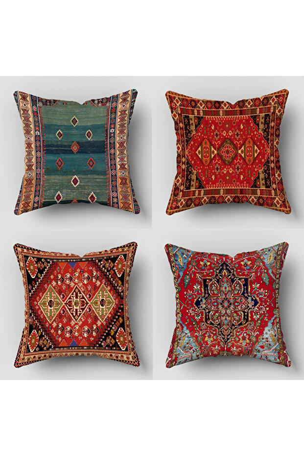 45X45cm Two Sides 4pcs Persian Rug Pattern Pillowcase Living Room Sofa Cushion Cover Fashion Decorat
