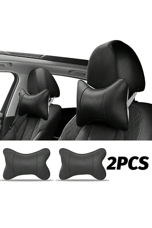 2pcs Auto Safety Car Seat Headrest with Breathable Mesh Relax Pillow Head And Neck Rest Cushion Auto