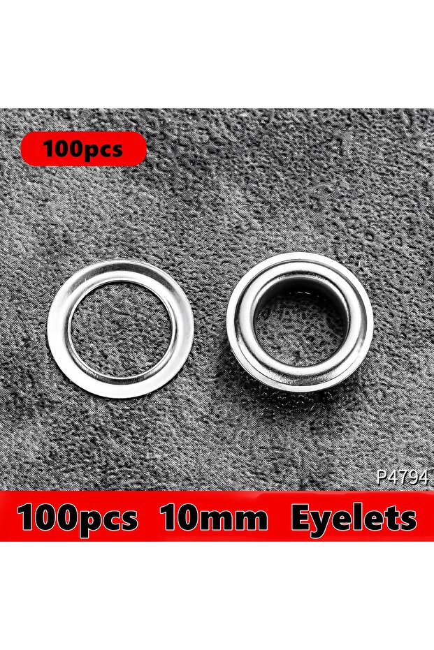 100pcs 10mm Eyelets 6mm 10mm Grommet Pliers Kit Tools Handheld Hand Press Metal Eyelet Hole Punch Pl