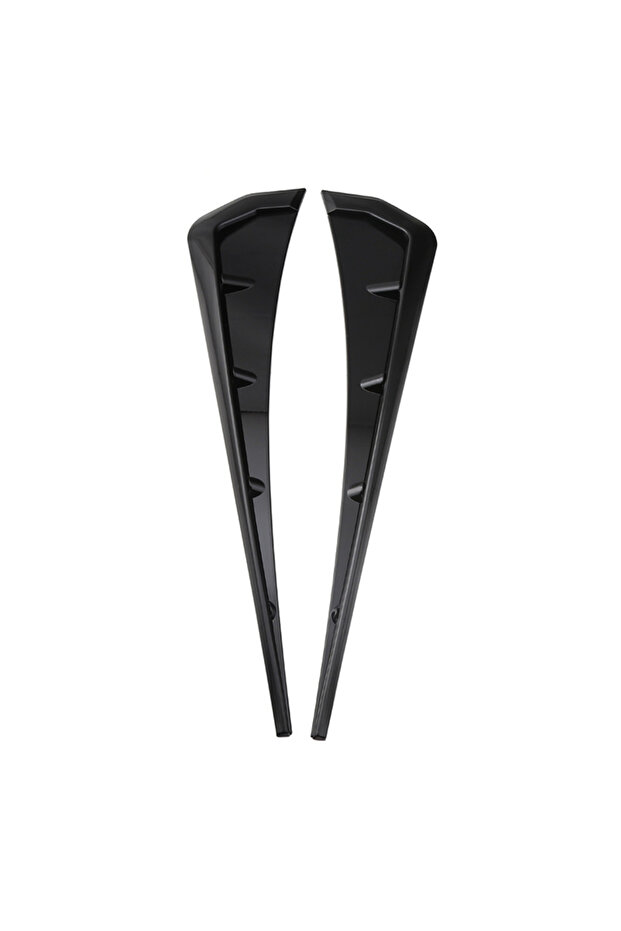 41cm Black 2 Pcs Universal Car Fender Side Vents TPU Spoiler Fender Decorative Stickers Car Side Fen
