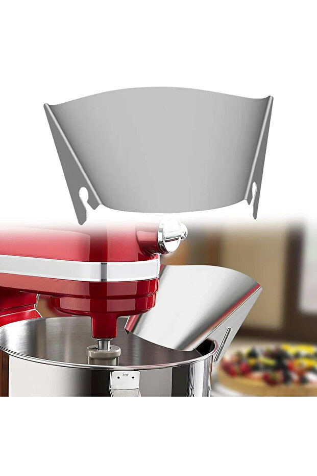Lifesparking Stainless Steel Pour Shield for KitchenAid Mixers, Universal Splash Guard, Food Process