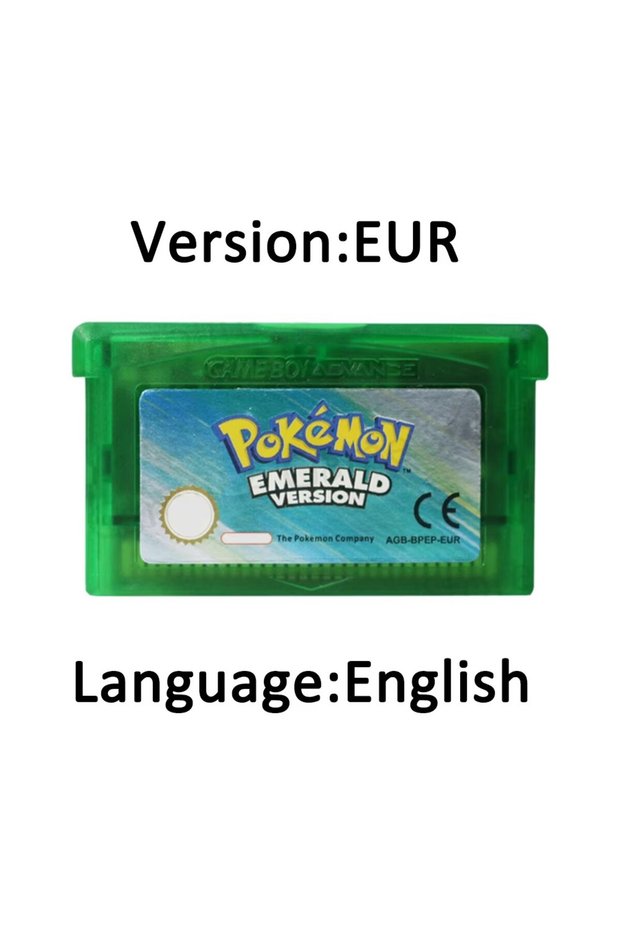 EUR-EMERALD Super Fun Pok é mon 32-bit Game Card GBA Game Video Game Pok é mon Card with Host Card M