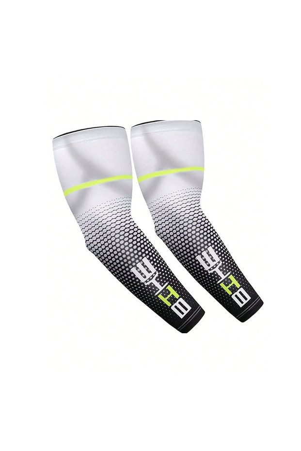 White Gray 1/3 Pairs Cool Men Cycling Running Bicycle UV Sun Protection Cuff Cover Protective Arm Sl