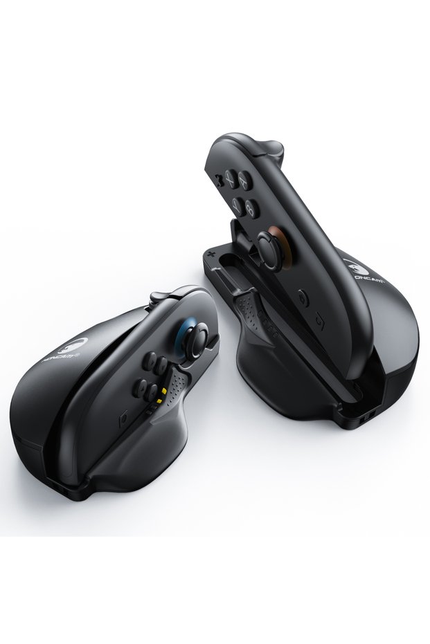 Honcam Ergonomic Mouse Grip for Switch 2 JonCons 2-Pack with Super Smooth PTFE Glide Pads Portable G