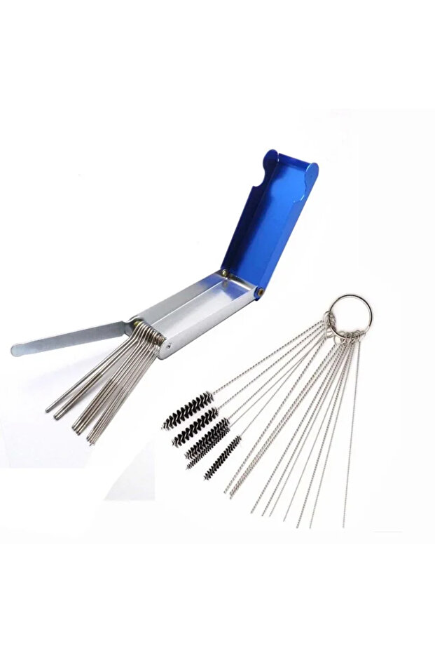two parts Carburetor Jets Cleaning Tool Needles Brushes Set for Motorcycle Carburetter Jet Injector