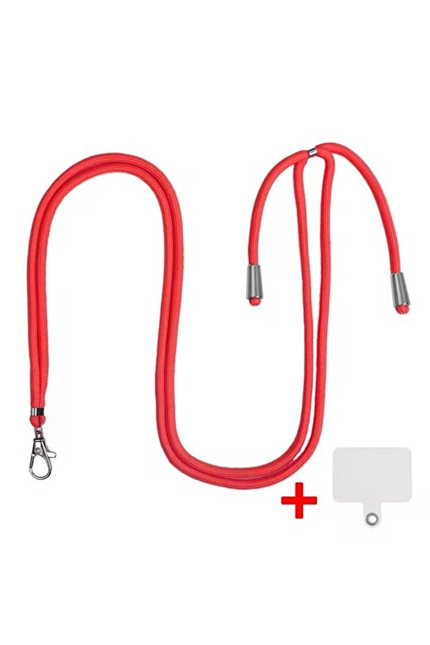 Red NEW Universal Adjustable Phone Lanyard Strap Mobile Phone Hanging Rope Neck Straps Anti-lost Lan