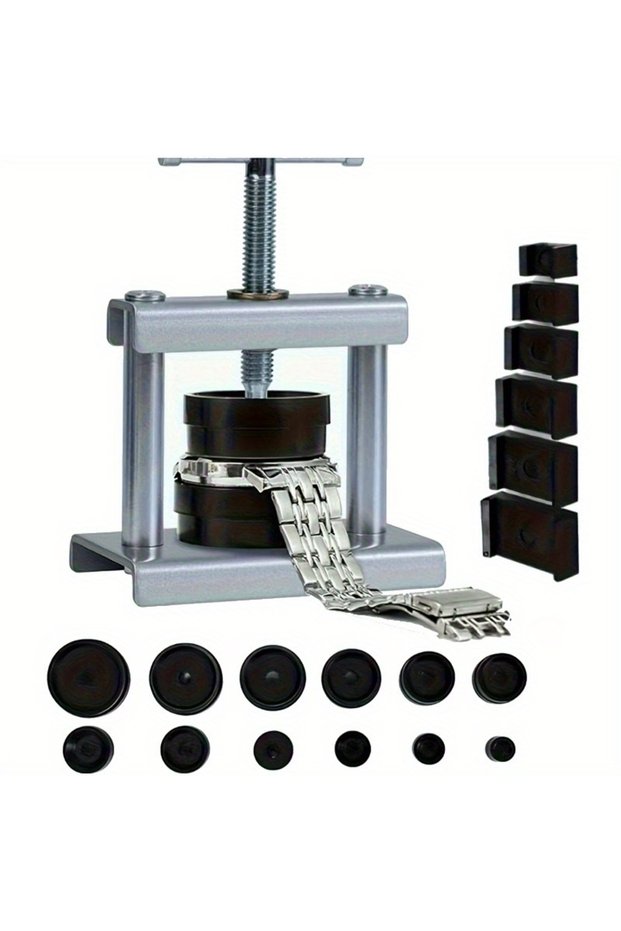 Presser With 18pcs 13pcs/19pcs/set，Professional Watch Press Set, Watch Back Case Closing Tool & Fitt