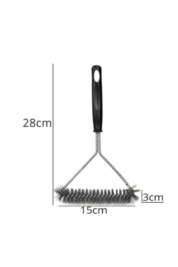 H Safe Grill Brush - Bristle Free BBQ Grill Brush - Rust Resistant Stainless Steel Barbecue Cleaner