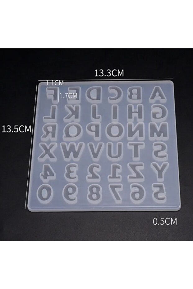 1pcs Small 26 Capital Letters Resin Silicone Mold Letter Epoxy Mold DIY Jewelry Making Accessories D