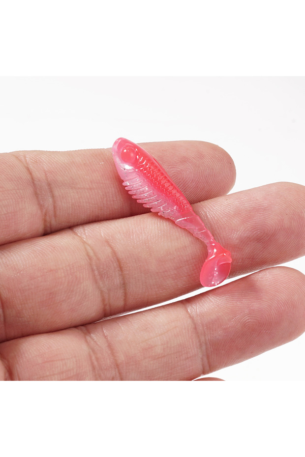 COLOR 05 SUNMILE 20pcs Fishing Soft Bait Worm Artificial Baits 3.6cm/0.8g Rock Fishing Wobblers Leur