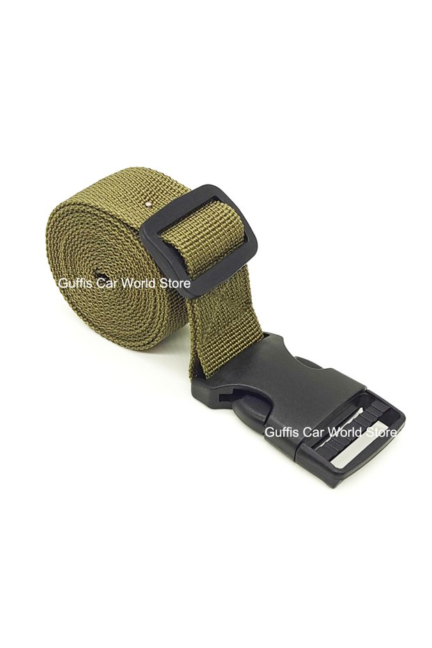 Green 1.5M Buckle Tie-Down Belt Cargo Straps for Car Motorcycle Bike with PP Buckle Tow Rope Strong