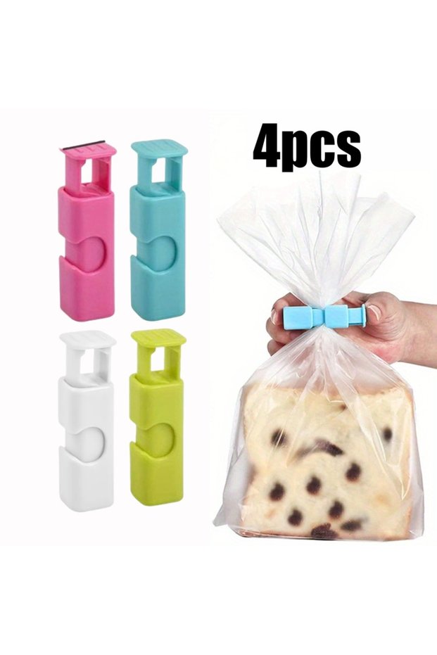 4pcs 4/20pcs Food Sealing Clips Reusable Fresh Food Storage Tools Plastic Bag Sealer Clamp for Snack