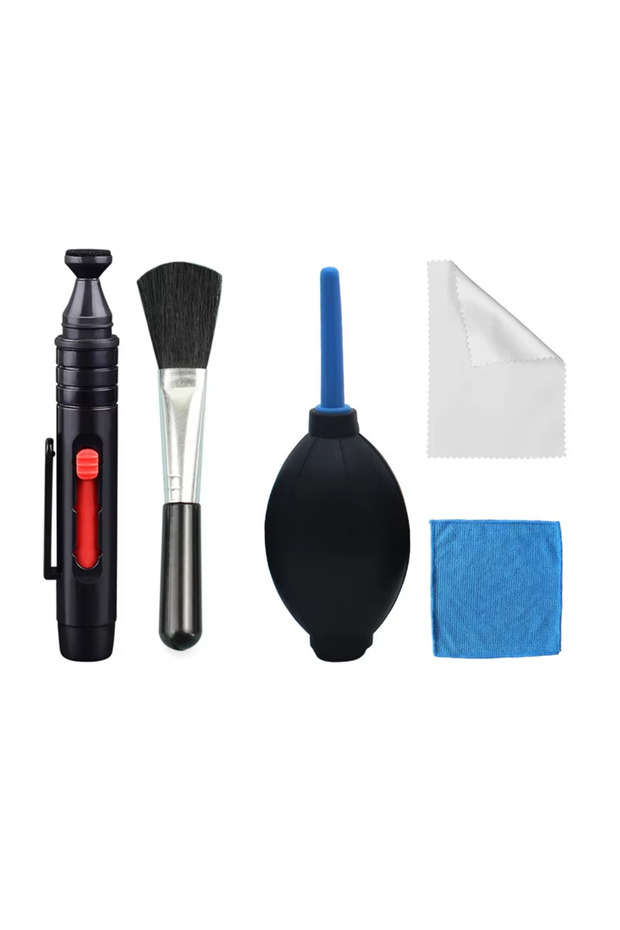 kit 5 Camera Cleaning Kit, DSLR Mirrorless Cleaner Air Blower Microfiber Cloth for Canon Nikon Lapto