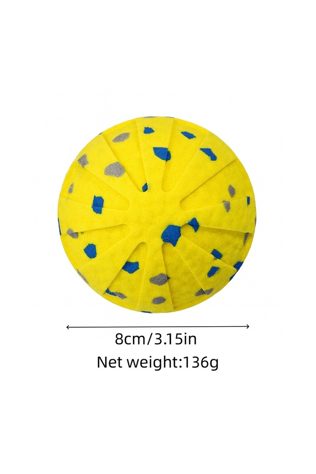 Yellow BOOTEELY Pet Smart Dog Toy Ball ETPU Popcorn Jumping Dog Toy Ball Has Multiple Functions Such