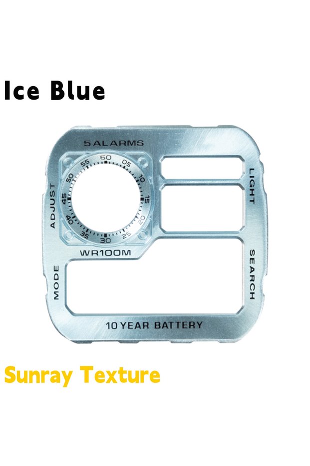 ice blue DIY Watch Dial Mod for AE1200 Watch Faceplate Sunray Texture Japan Copper High Quality AE-