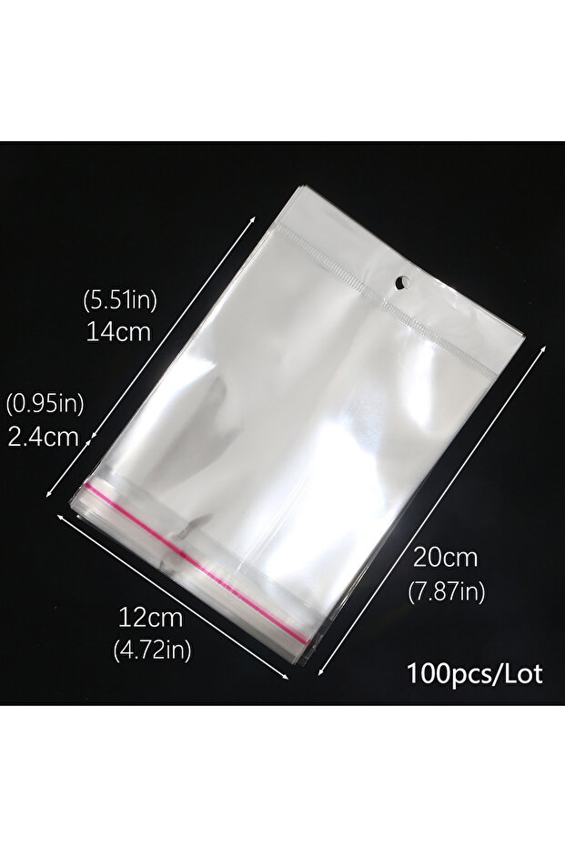 style20 OPP self sealing transparent plastic bag, cellophane, self-adhesive packaging, jewelry, cand