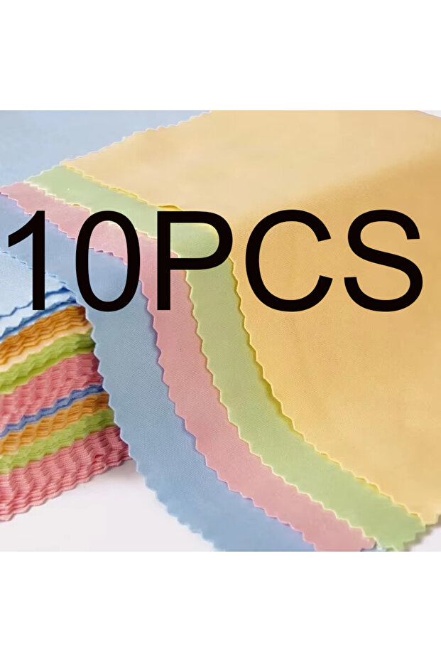 Multi 10pcs 5/10 Pcs Microfiber Glasses Cleaning Cloth 4 Colors Lens Cleaner Glasses Wipes For Camer