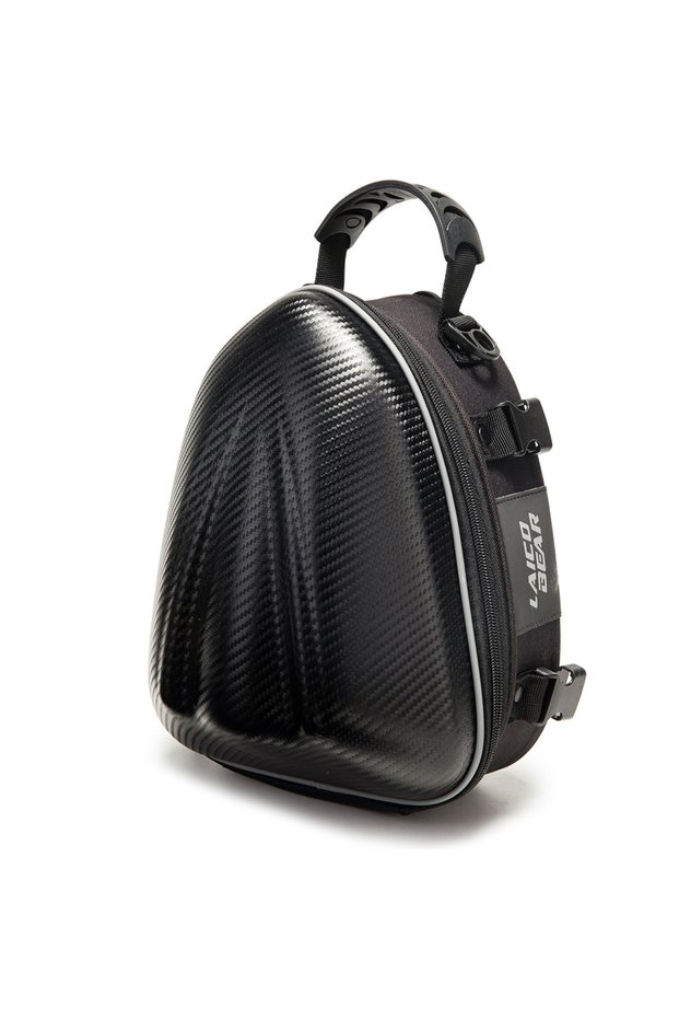 Black Carbon Fiber Motorcycle Bag Waterproof Motorcycle Tail Bag Tailbag Rear Pack Backseat Pack Bac