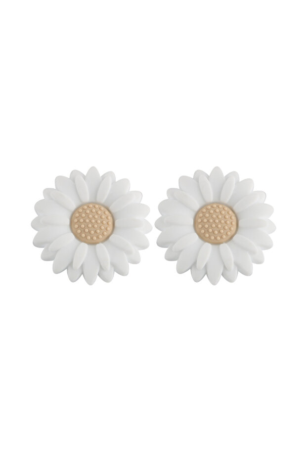20mm 10pcs white 10Pcs 20/30mm Daisy Focal Beads Flower Silicone Bead Uesd For Beaded Pen Keychain B