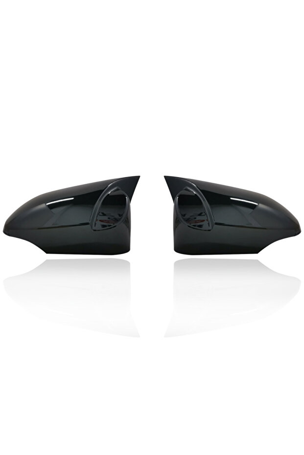 Bright black 2X Side Rearview Mirror Cover Caps For Toyota CHR C HR C-HR 2017-2021 Car Accessories R