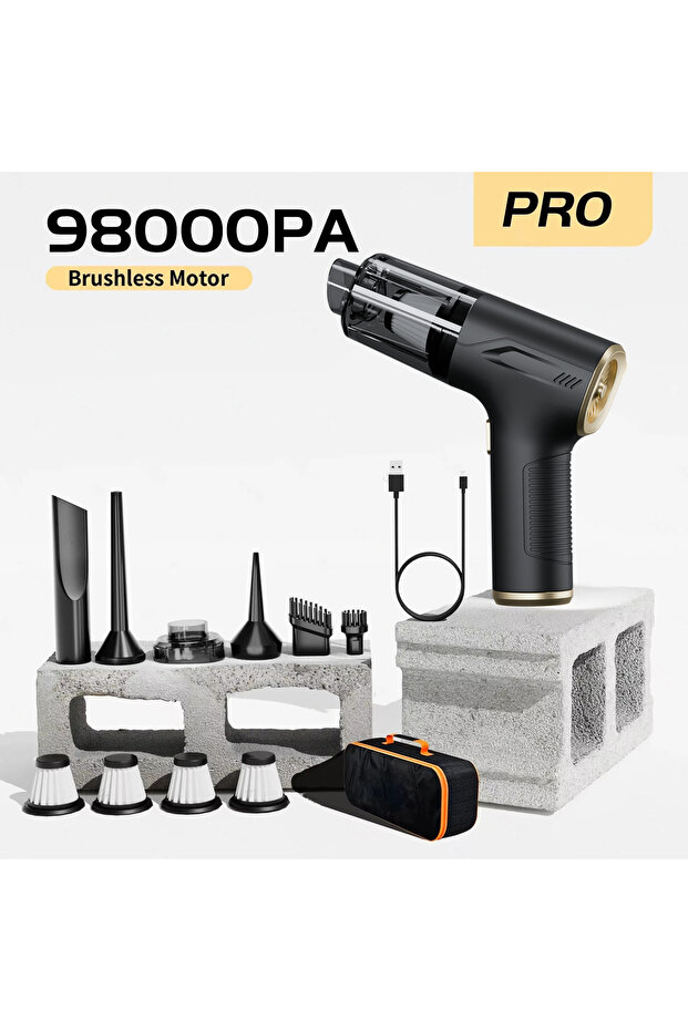 Pro 4hepa Bag CENRR 98000PA Car Vacuum Cleaner Portable Wireless Cleaner Powerful Strong Suction Han