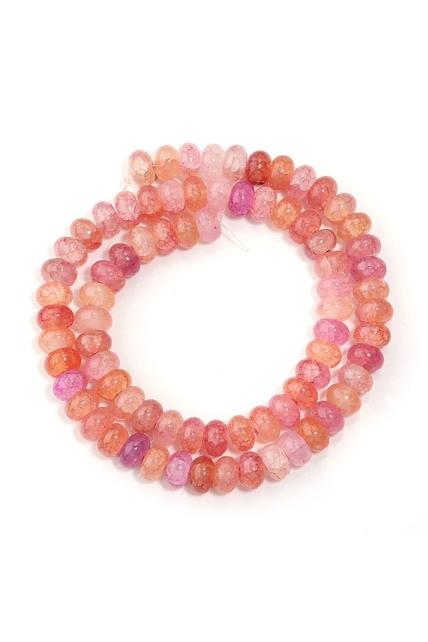 5x8mm approx 73pcs Purple Orange 5x8mm Natural Abacus Rondelle Wheel Beads Glass Flat Round DIY Char