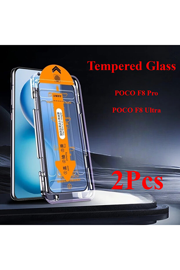 Poco F8 ultra 2 Pieces 2 Pcs Easy Installation Screen Protector For Xiaomi POCO F8 Ultra Tempered Gl