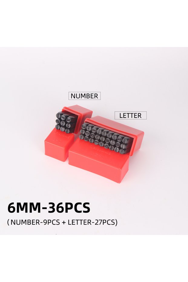 6mm Digital-Letter 36pcs Digital Letter Steel Stamp LOGO Leather Metal Punch Set-Diverse Jewelry Mak