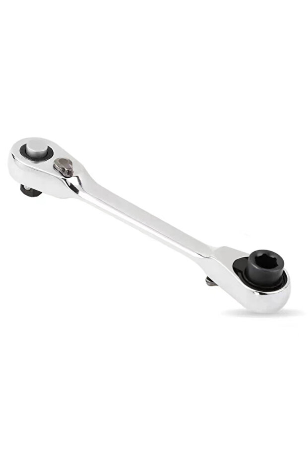 2 in 1 Wrench Mini Treble 1/4 Ratchet Wrench Double Ended Ouick Socket Screwdriver Hex Torque Wrench