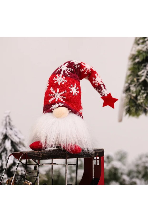 Red A Christmas Gnome Faceless Doll Night Light Merry Christmas Decorations For Home Holiday Ornamen