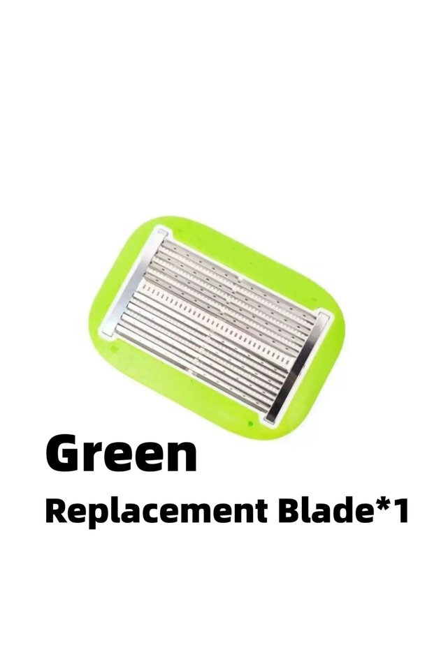 green blade-1pcs Manual Bald Head Special Razor: Smooth & Stubble-Free, Precision Trimming & Hair Re