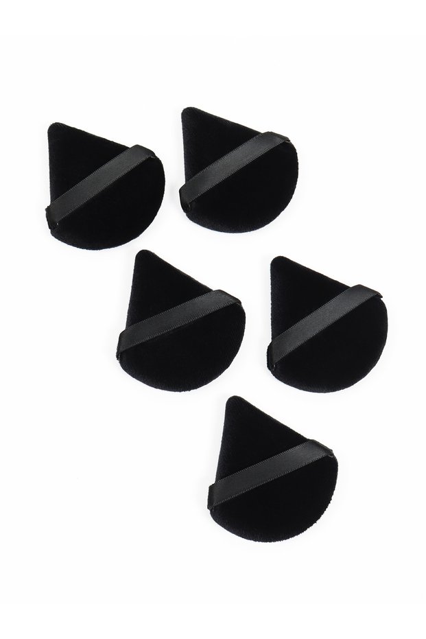 5Piece Black Triangle Powder Puff Facial Makeup Sponge Soft Velvet Cosmetics Puff Mixer Beauty Found