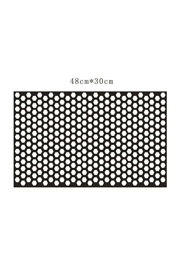 Black 46X30cm Car Honeycomb Stickers Car Stylish Tail Lights DIY Hollow Protector Decals Auto Rear L