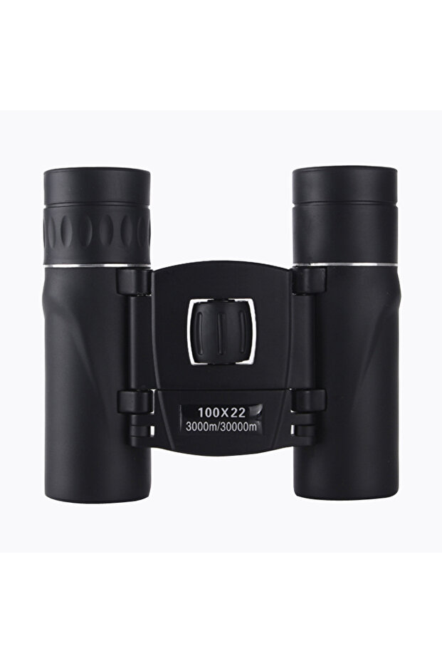 black 100x22 Mini Portable Hd Binoculars 30000m Long Range Folding Bak4 Fmc Optics For Hunting Sport