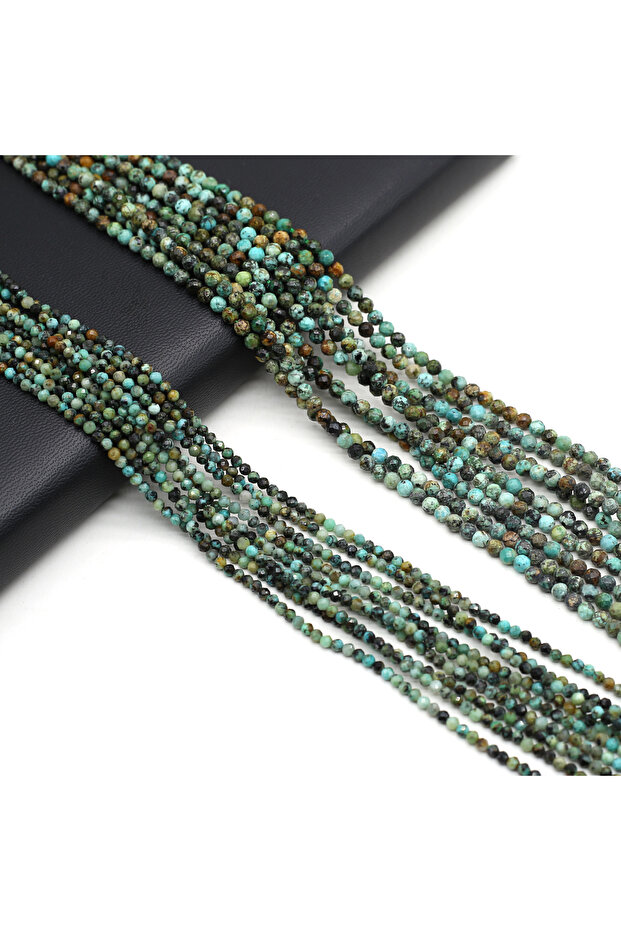 3mm African pine Natural Stone Round Beads African Turquoise Loose Spacer Bead For Jewelry Making Be