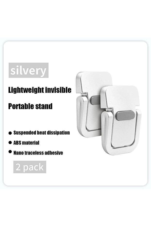 01 Silver Mini Portable Legs Laptop Stand Holder For Macbook Dell ASUS HP Toshiba Not...