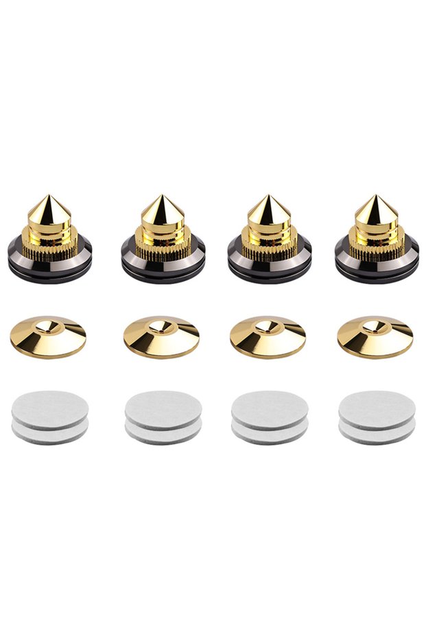 4pcs YYTCG 4PCS Speakers Stand Foot Spikes Mount Loudspeaker Box Nails Pads Shockproof