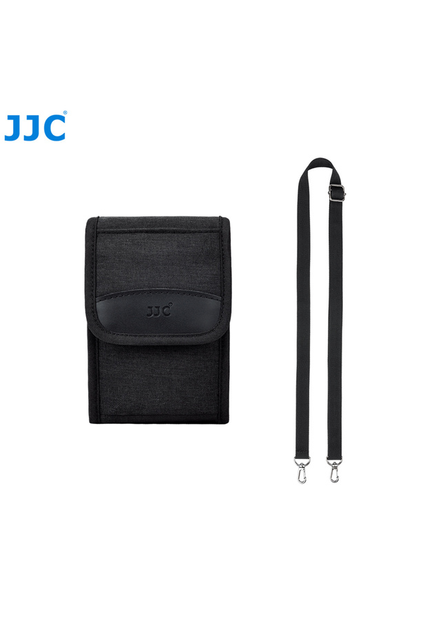 black JJC Travel Camera Case Pouch Bag with Strap for Sony A6700 A6000 A6100 A6400 A7CII Canon EOS M