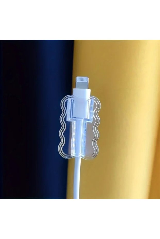 WHITE Data Cable Protector Sleeves,Anti-Breakage Cord Saver,Mobile Phone Accessory,Flexible Cord Man