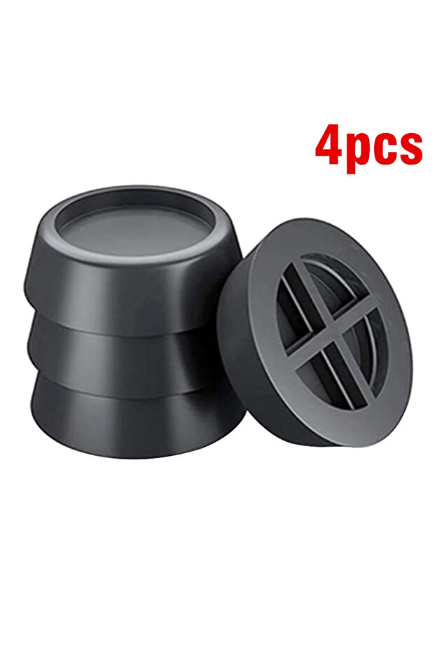 4pcs-black 4Pcs Washing Machine Anti Vibration Pads Rubber Feet Legs Mat Anti-vibration Pad Universa