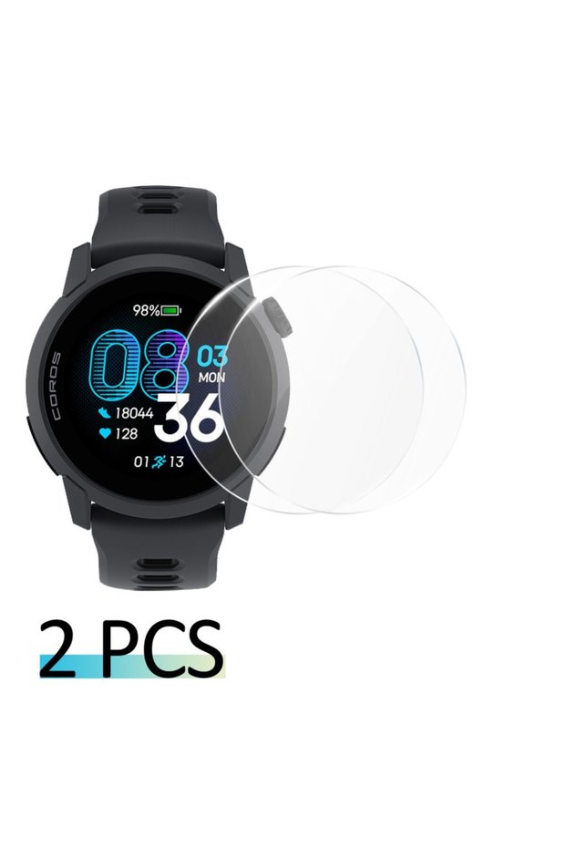 For Pace 4 2PCS 2.5D HD Clear Glass for Coros Pace 2 4 3 PRO Smartwatch 9H Ultra-Thin Durable Temper